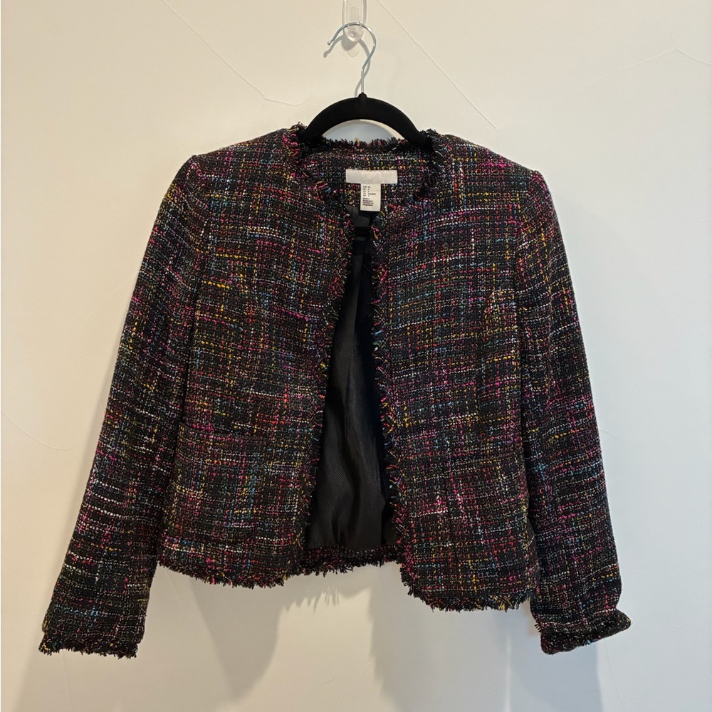 H&M Black Blazer Tailored Classic Suit Jacket